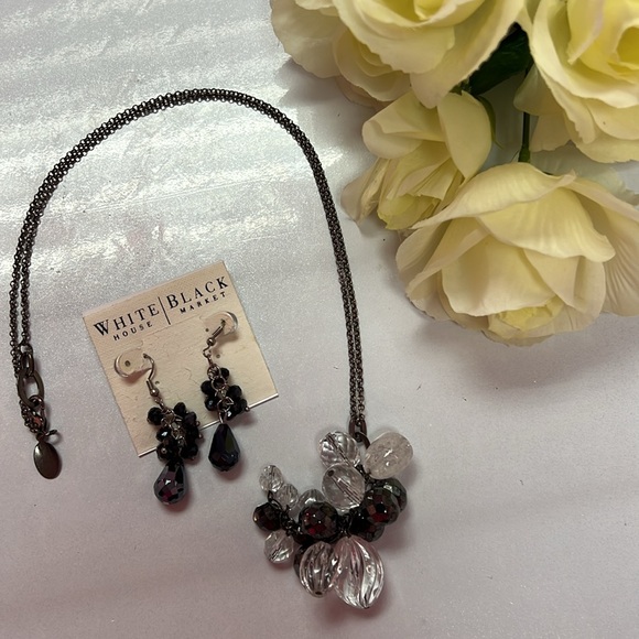 🖤WHITE HOUSE BLACK MARKET JEWELRY - NECKLACE & MATCHING EARRINGS - SPARKLES!💎 - Picture 14 of 14